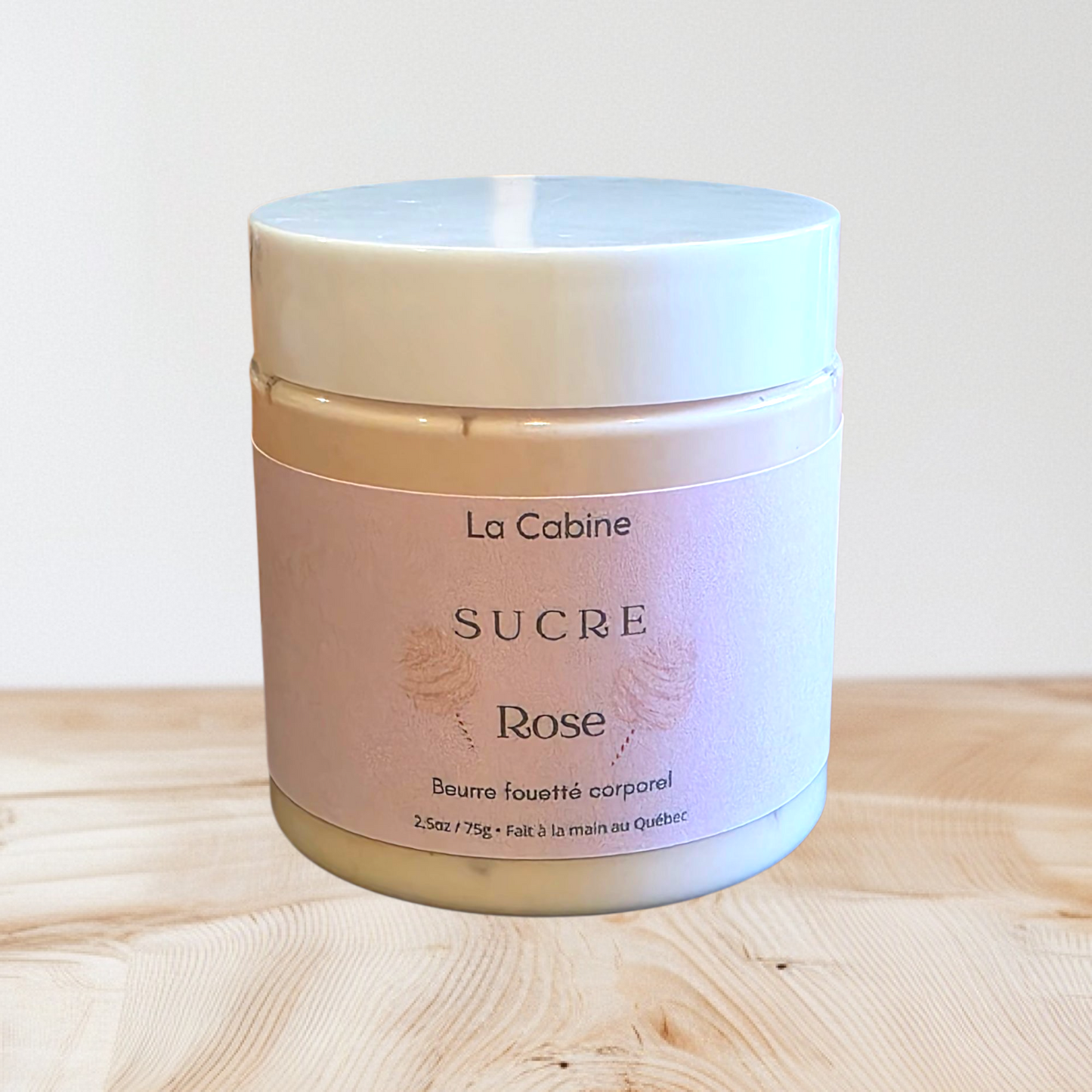 Beurre fouetté corporel | Sucre rose